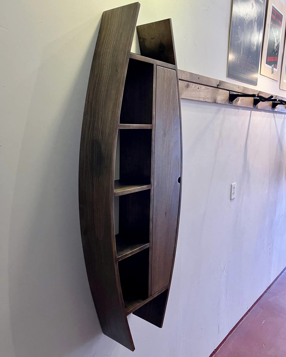 Unique Custom Accessory Shelf Display w/door